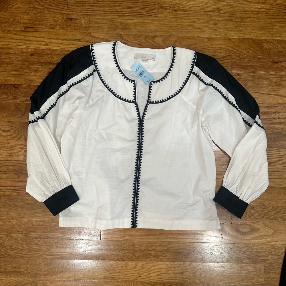 LOFT Women's Black and White XSP